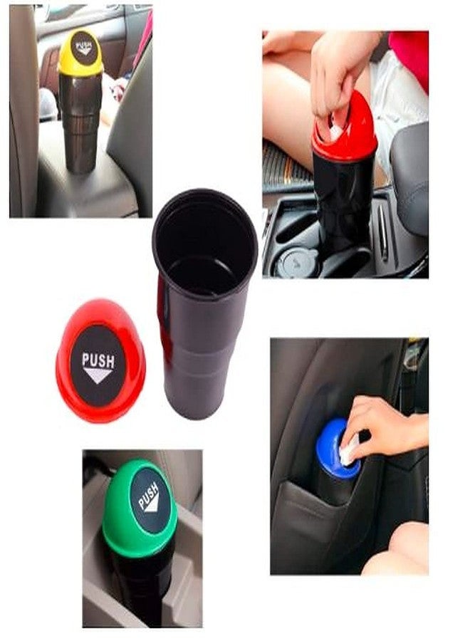 أيونيكس سلة مهملات السيارة من IONIX - سلة مهملات صغيرة قابلة للطي للسيارة والمنزل - سلة مهملات متعددة الاستخدامات للمطبخ والطاولة - عبوة من 4 قطع (قد يختلف لون الغطاء) - Image 4